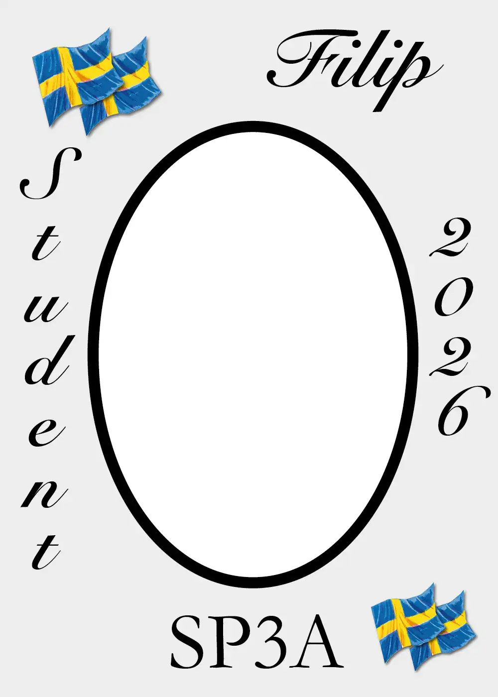 Studentskylt | Studentplakat Mall Retro - 2026