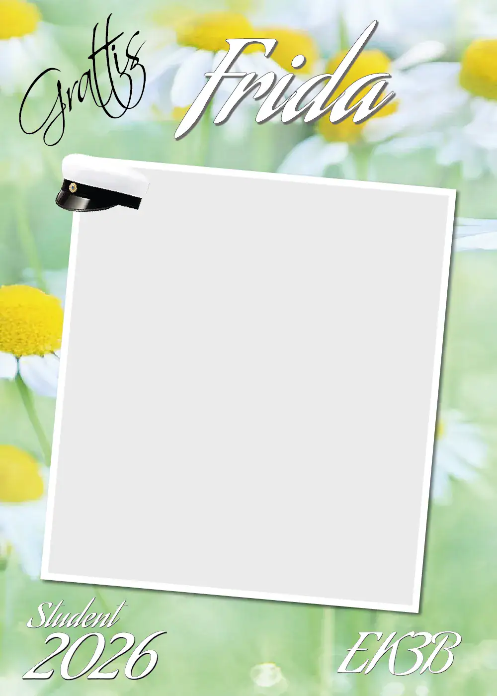 Studentskylt | Studentplakat Mall Blomsteräng - 2026