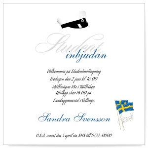 Inbjudningskort till studenten